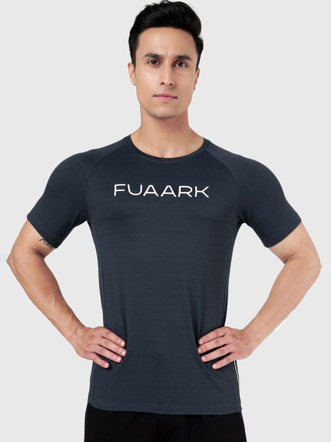 FUAARK Typography Printed Anti Odour Sports T-shirt