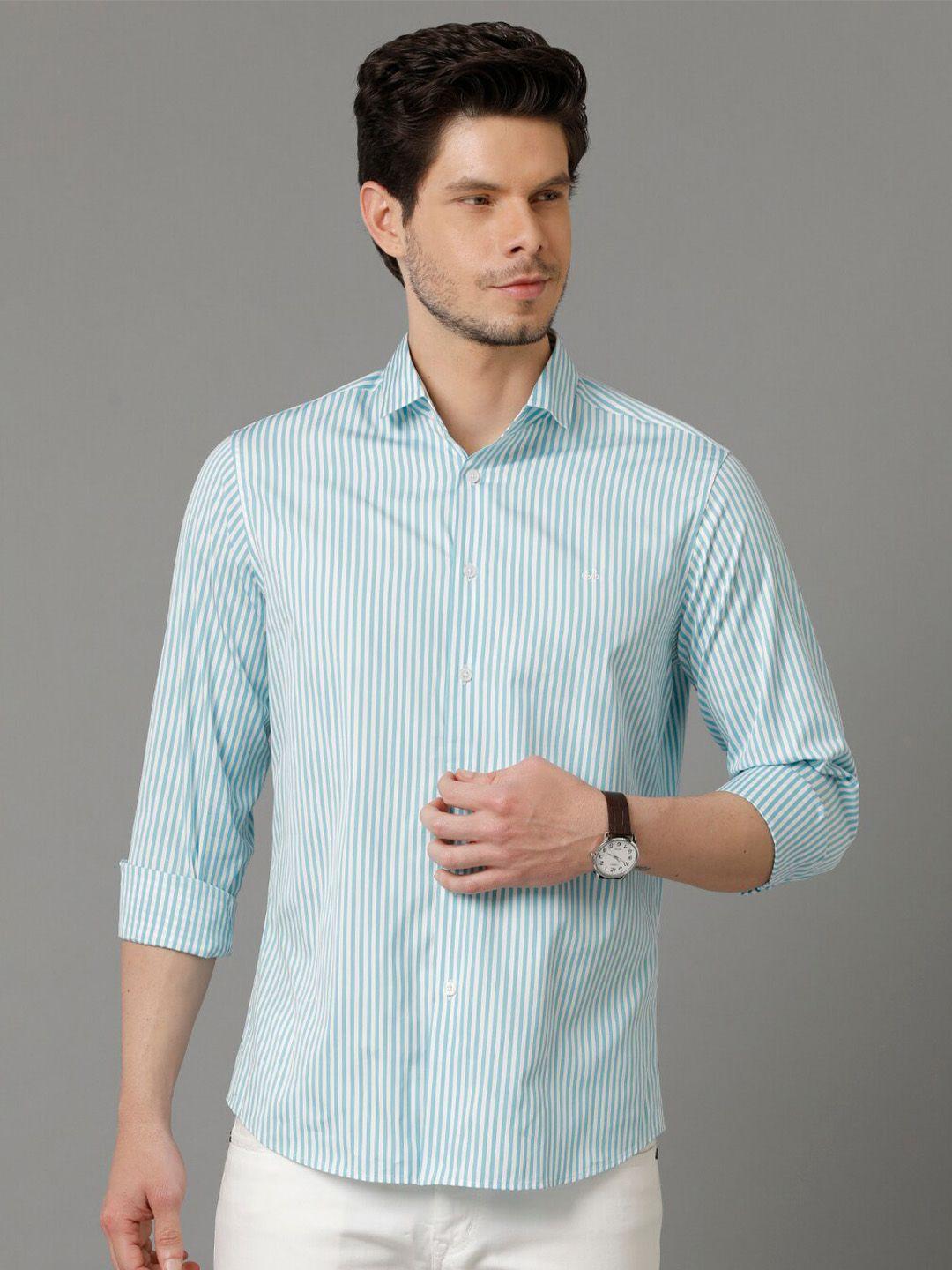 Aldeno Vertical Striped Relaxed Regular Fit Pure Cotton Casual Shirt