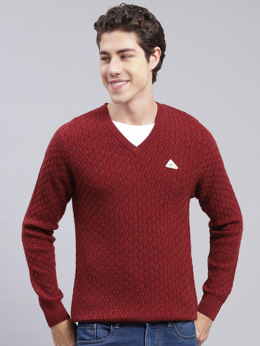 Monte Carlo Self Design Cable Knit Woollen Pullover Sweaters