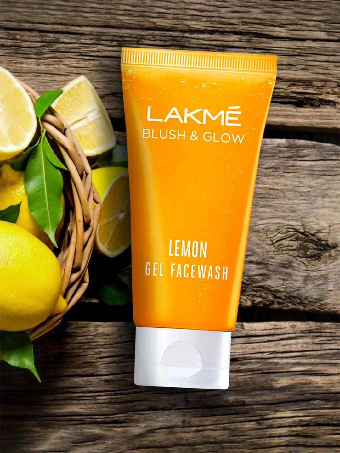 Lakme Blush & Glow Lemon Gel Face Wash 100% Real Lemon Extract 50 g