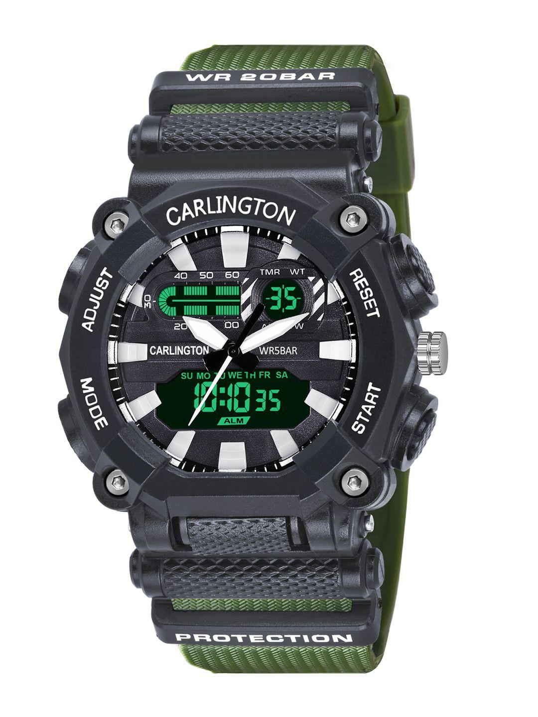 carlington-men-dial-&-straps-analogue-and-digital-watch-ct-3311-green