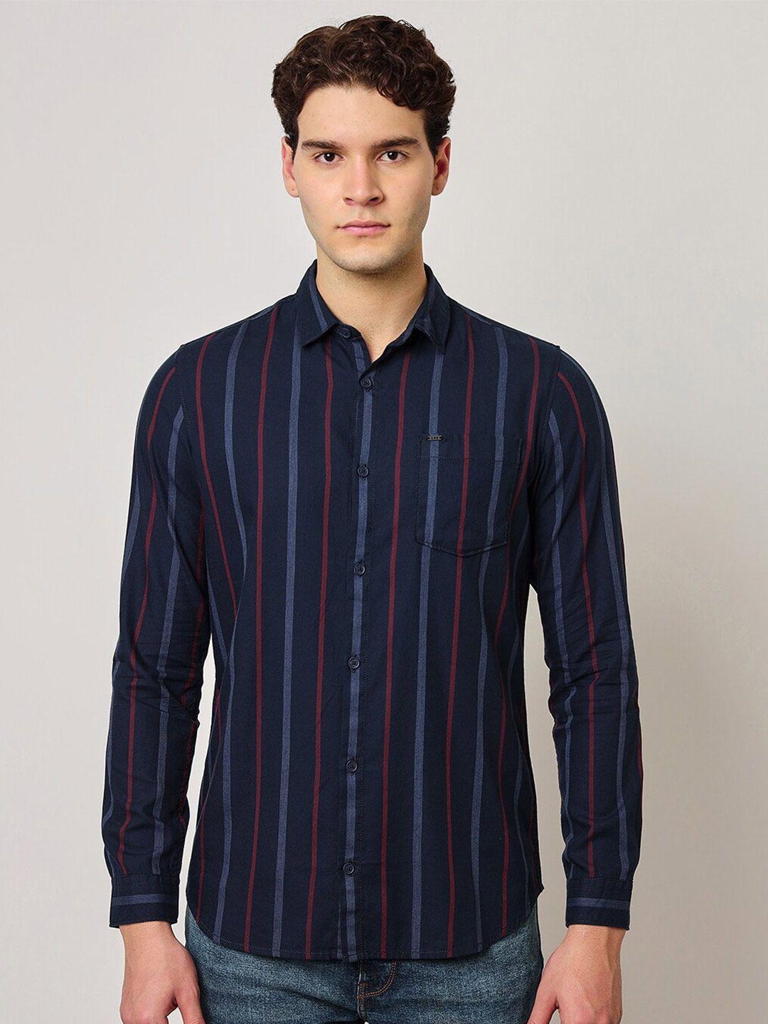 lee-slim-fit-opaque-striped-casual-shirt
