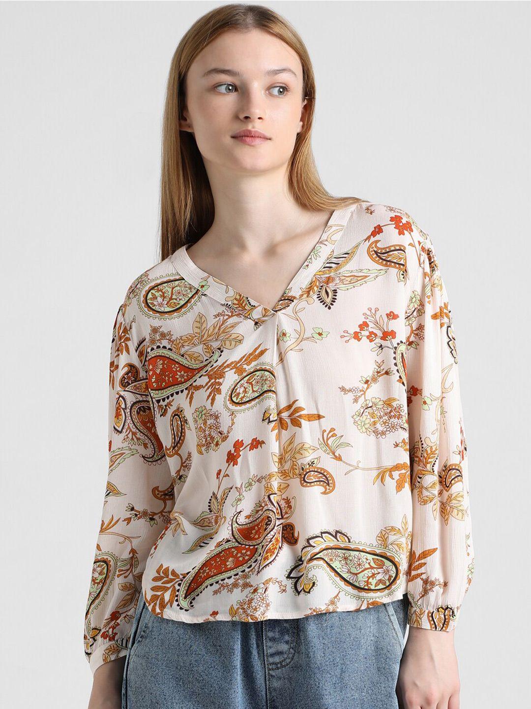 only-floral-print-shirt-style-top