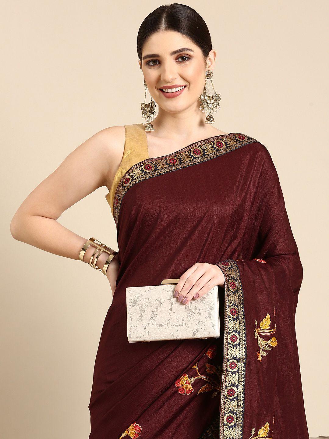 here&now-floral-embroidered-saree