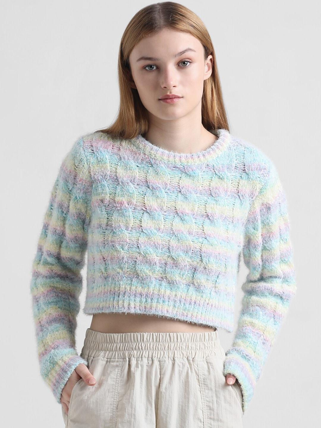 ONLY Cable Knit Crop Pullover Sweater