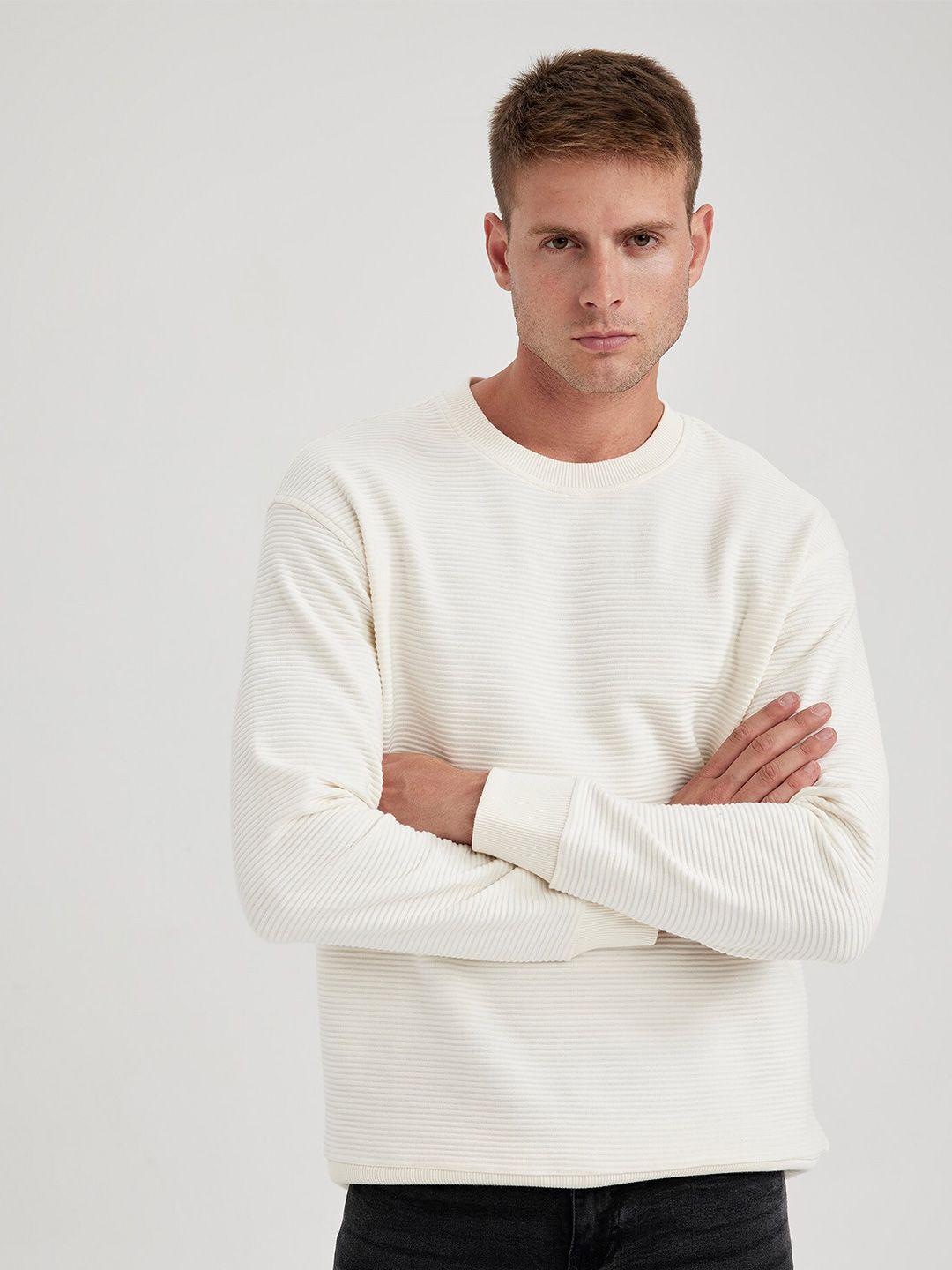 defacto-round-neck-ribbed-pullover