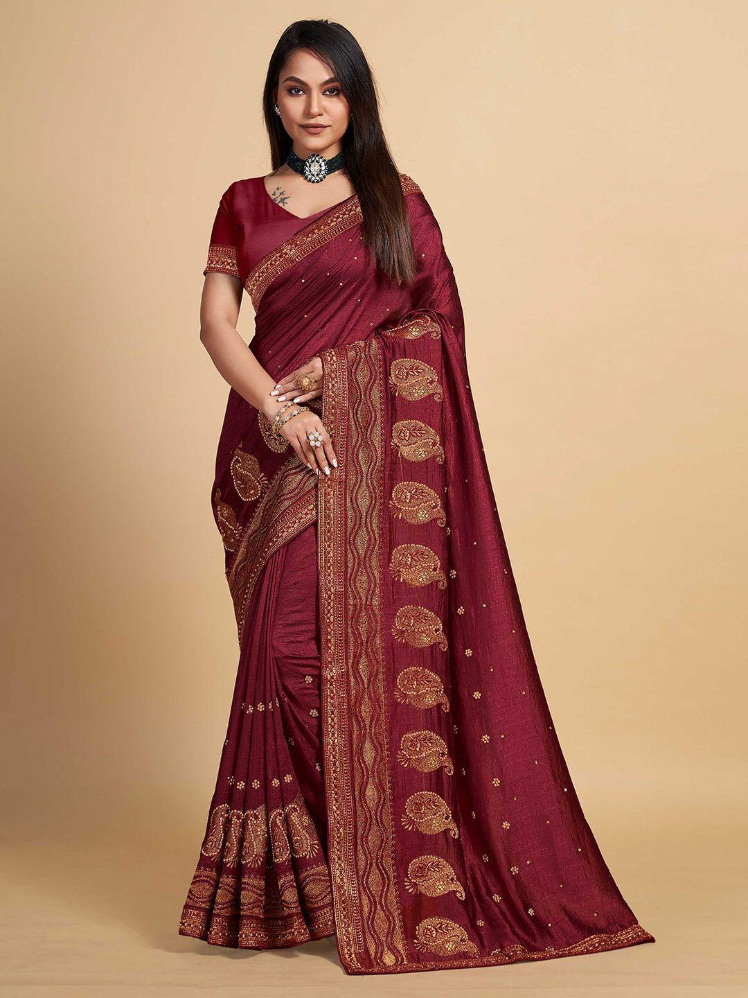 choiceit-ethnic-motifs-embroidered-silk-blend-maheshwari-saree