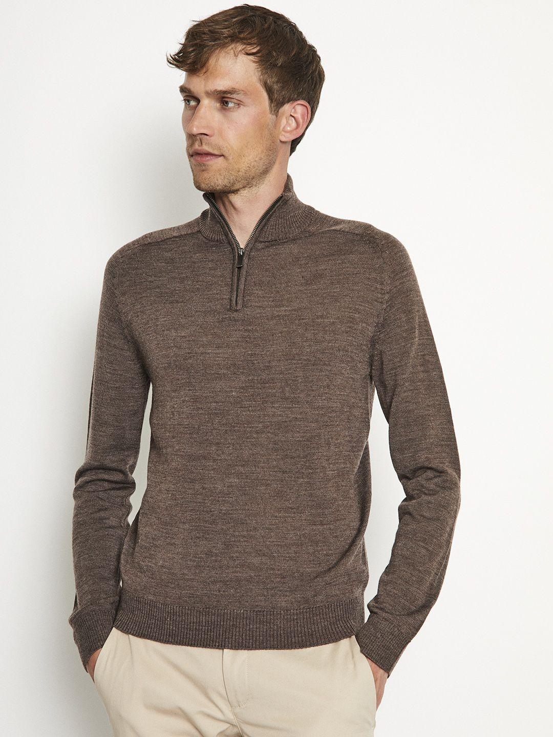 bruun-&-stengade-men-brown-woollen-pullover