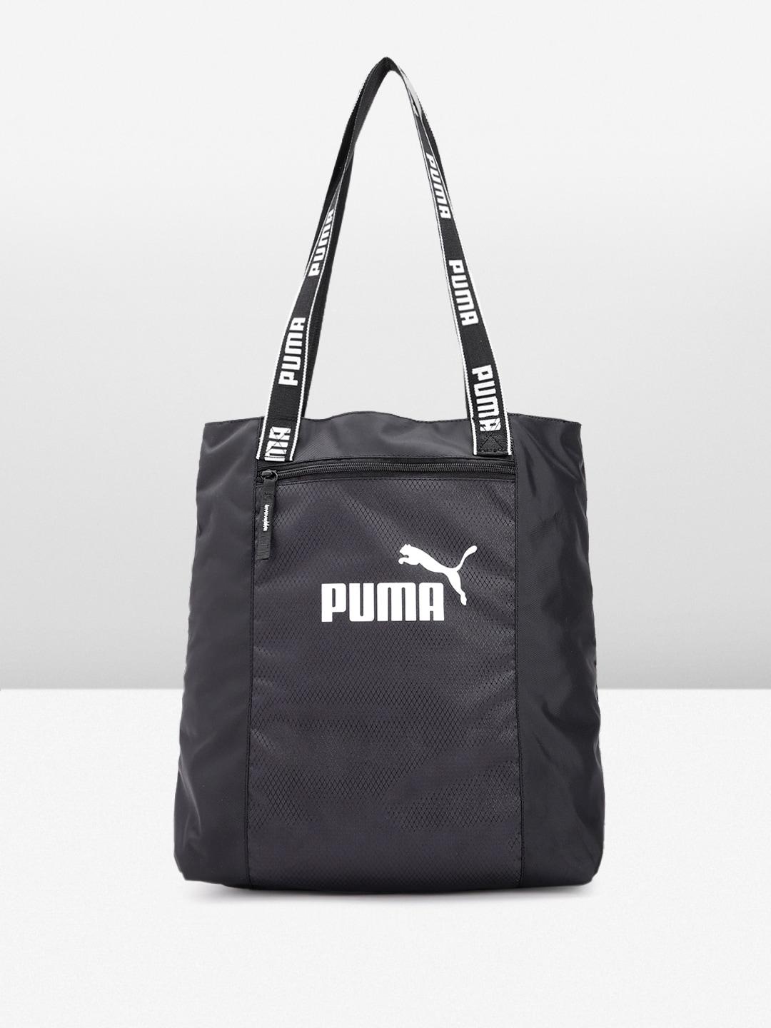 Puma Brand Logo Printed Structured Shoulder Bag