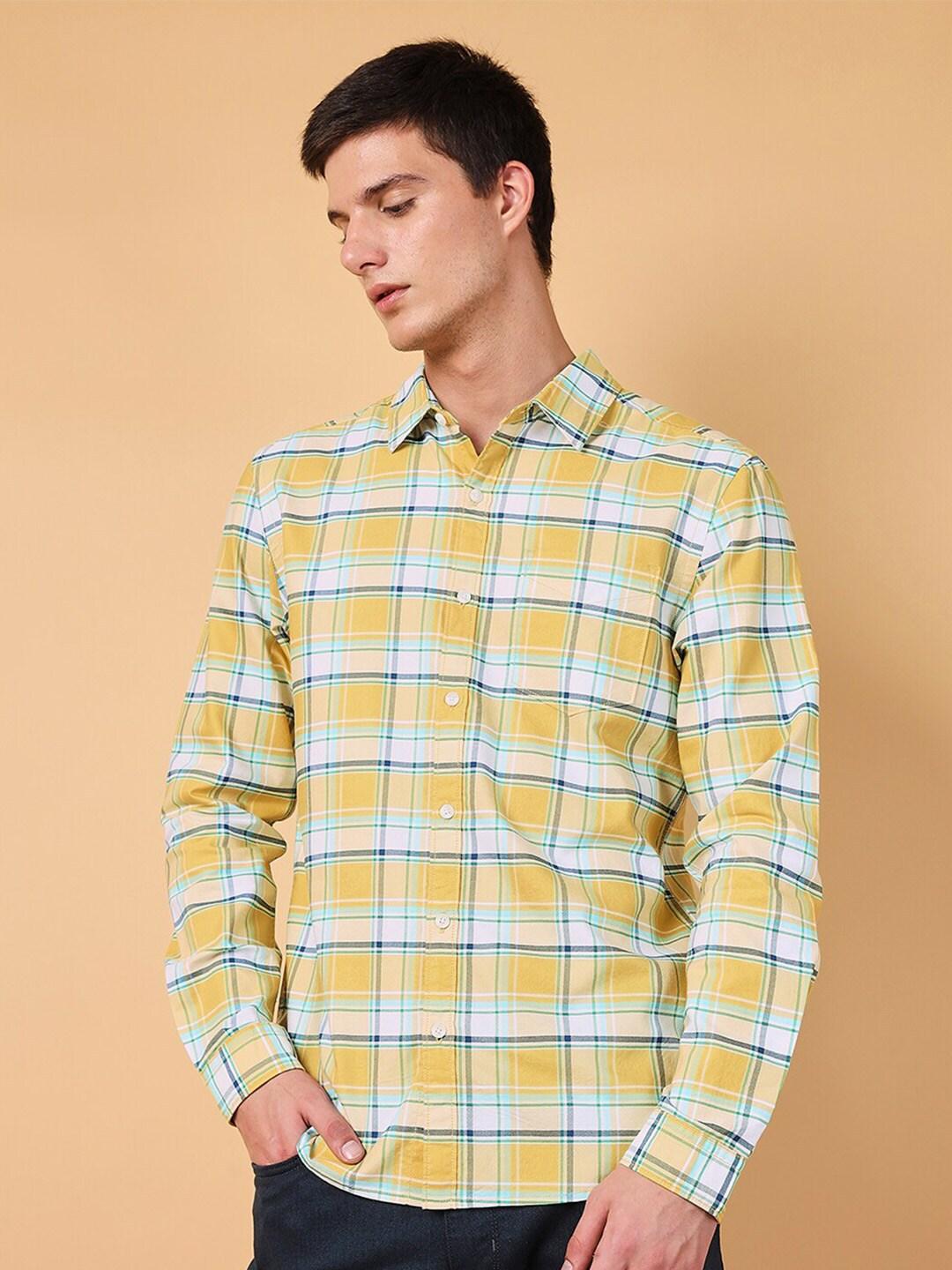 wrangler-checked-regular-fit-cotton-casual-shirt