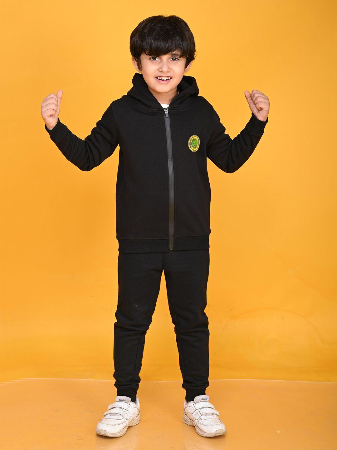 Anthrilo Boys Printed Fleece Top with Joggers