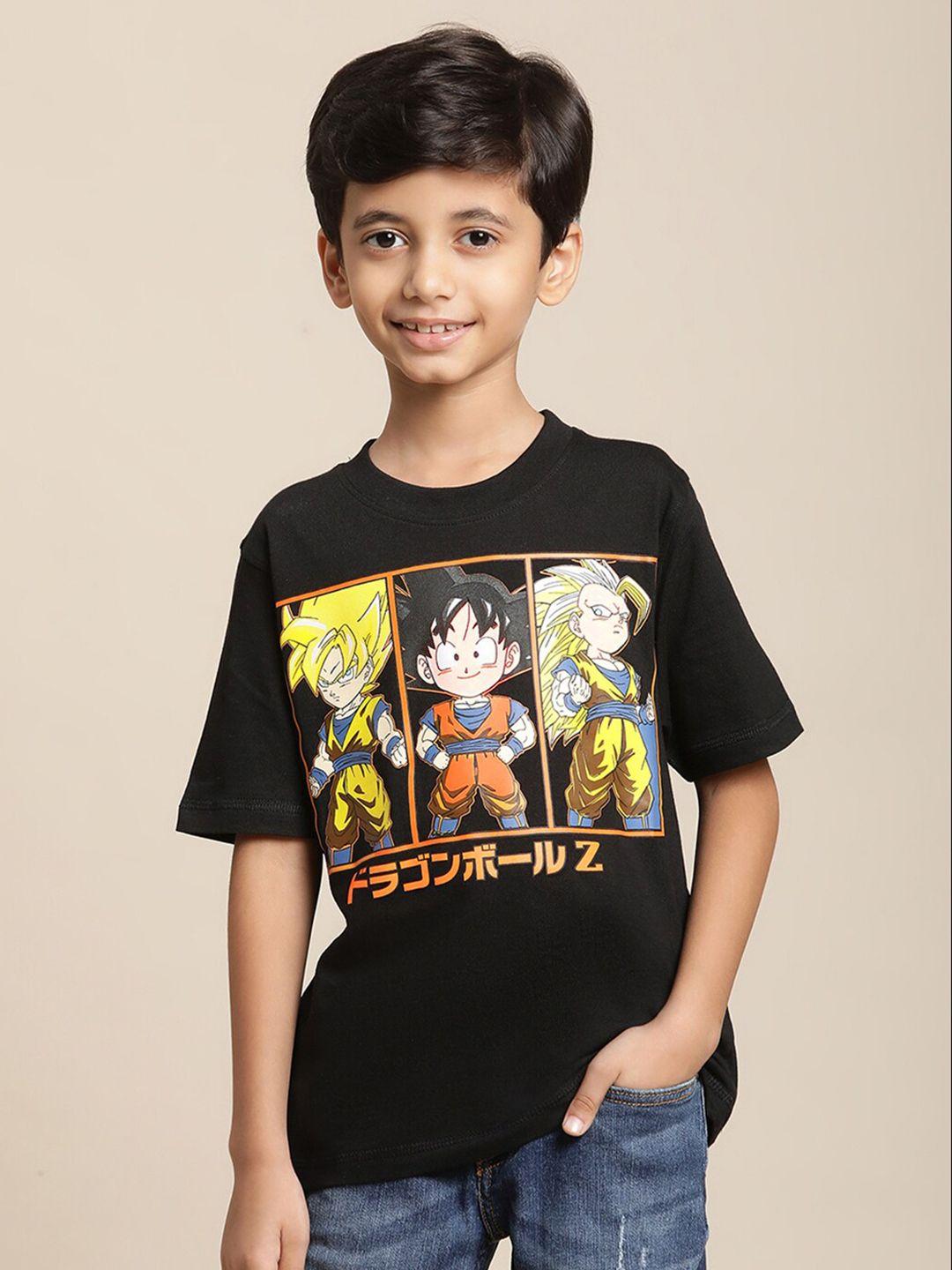 Kids Ville Boys Dragon Ball Z Printed Cotton Tshirt
