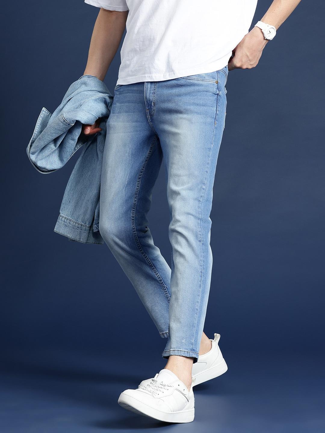 Mast & Harbour Men Relaxed Fit Light Fade Stretchable Jeans