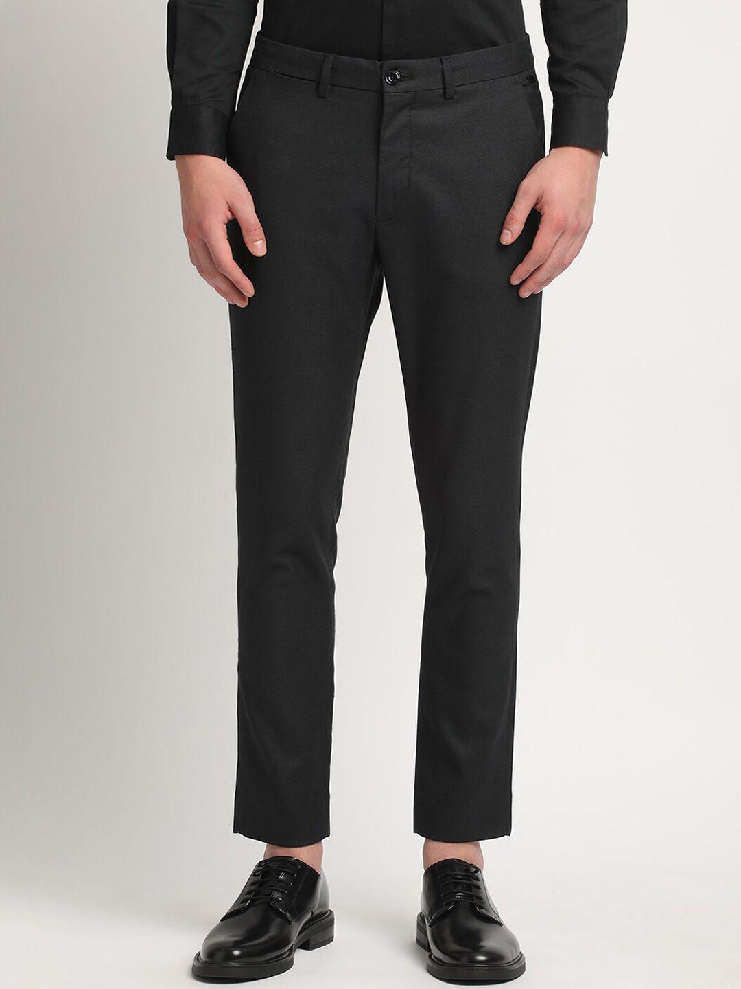 THE BEAR HOUSE Men Slim Fit Formal Trousers