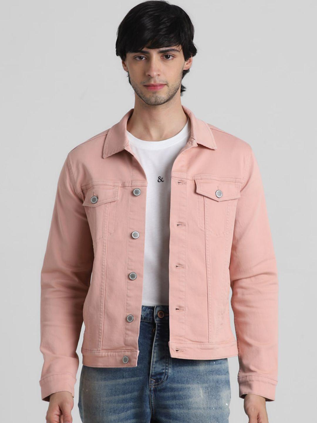 jack-&-jones-spread-collar-cotton-denim-jacket