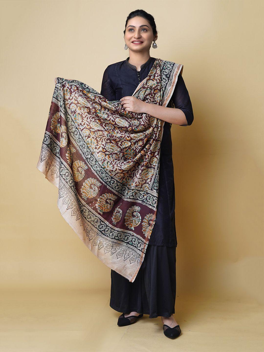 unnati-silks-ethnic-motifs-printed-kalamkari-dupatta