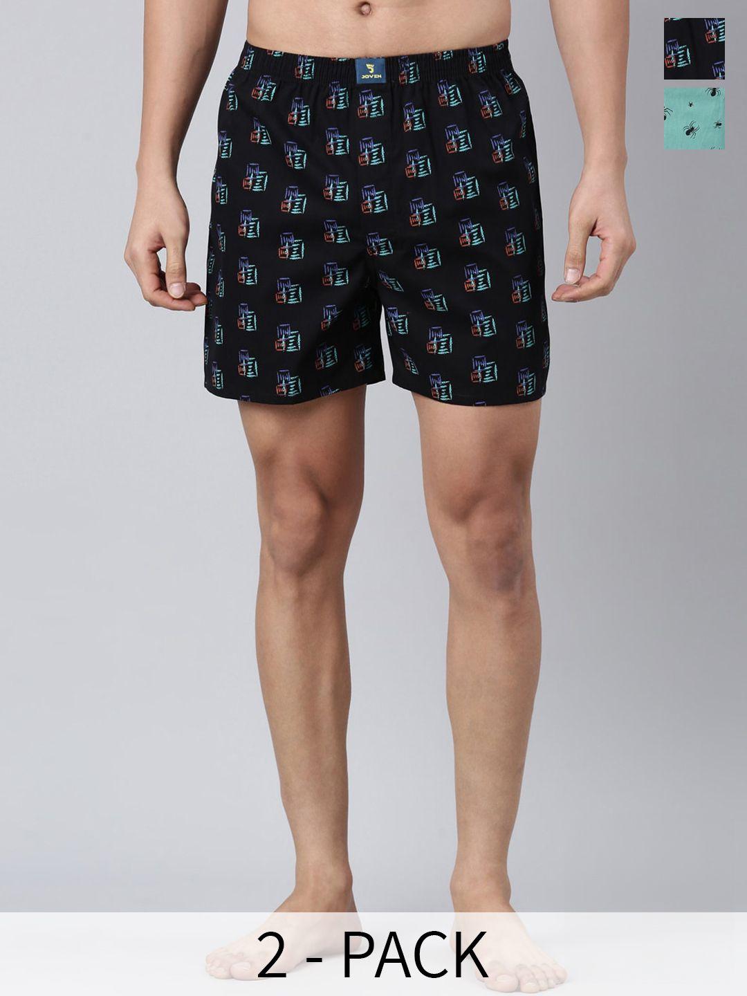 Joven Pack Of 2 Printed Pure Cotton Boxers JB2P-BSMS