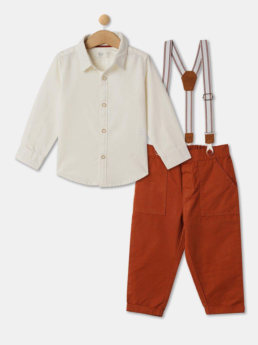 R&B Boys Pure Cotton Shirt with Trousers