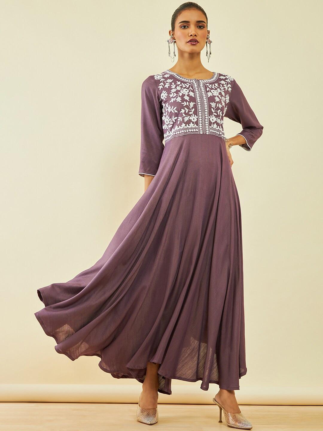 soch-floral-embroidered-round-neck-maxi-ethnic-dresses