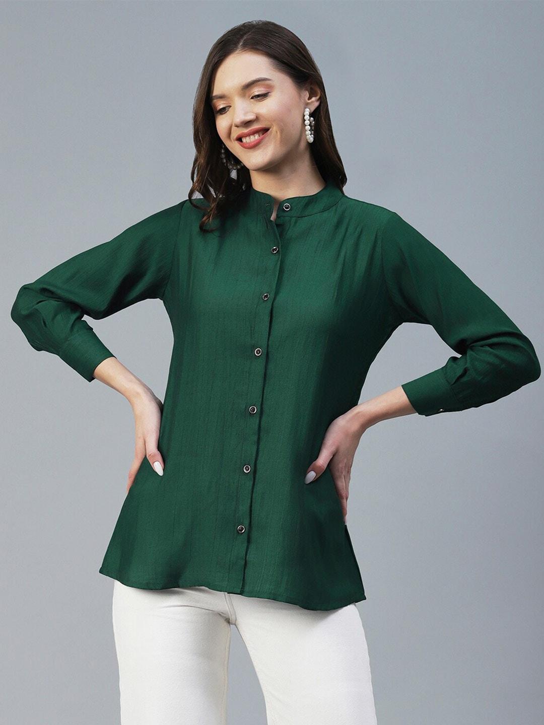 18 ATTITUDE Mandarin Collar Semiformal Shirt