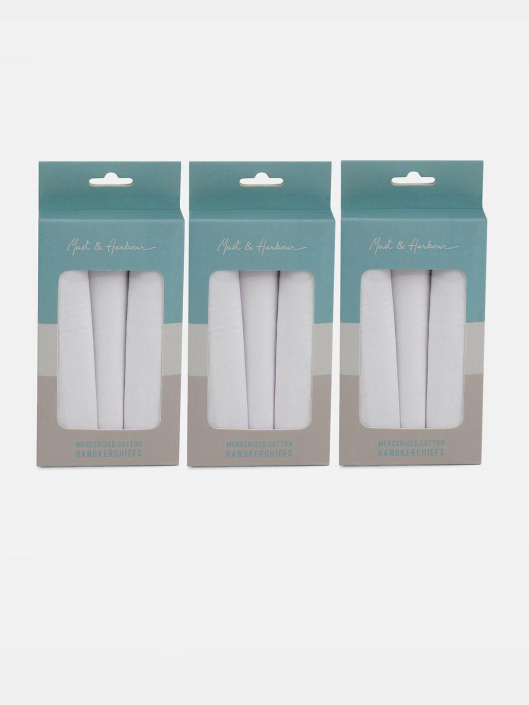 mast-&-harbour-men-white-set-of-9-cotton-handkerchiefs
