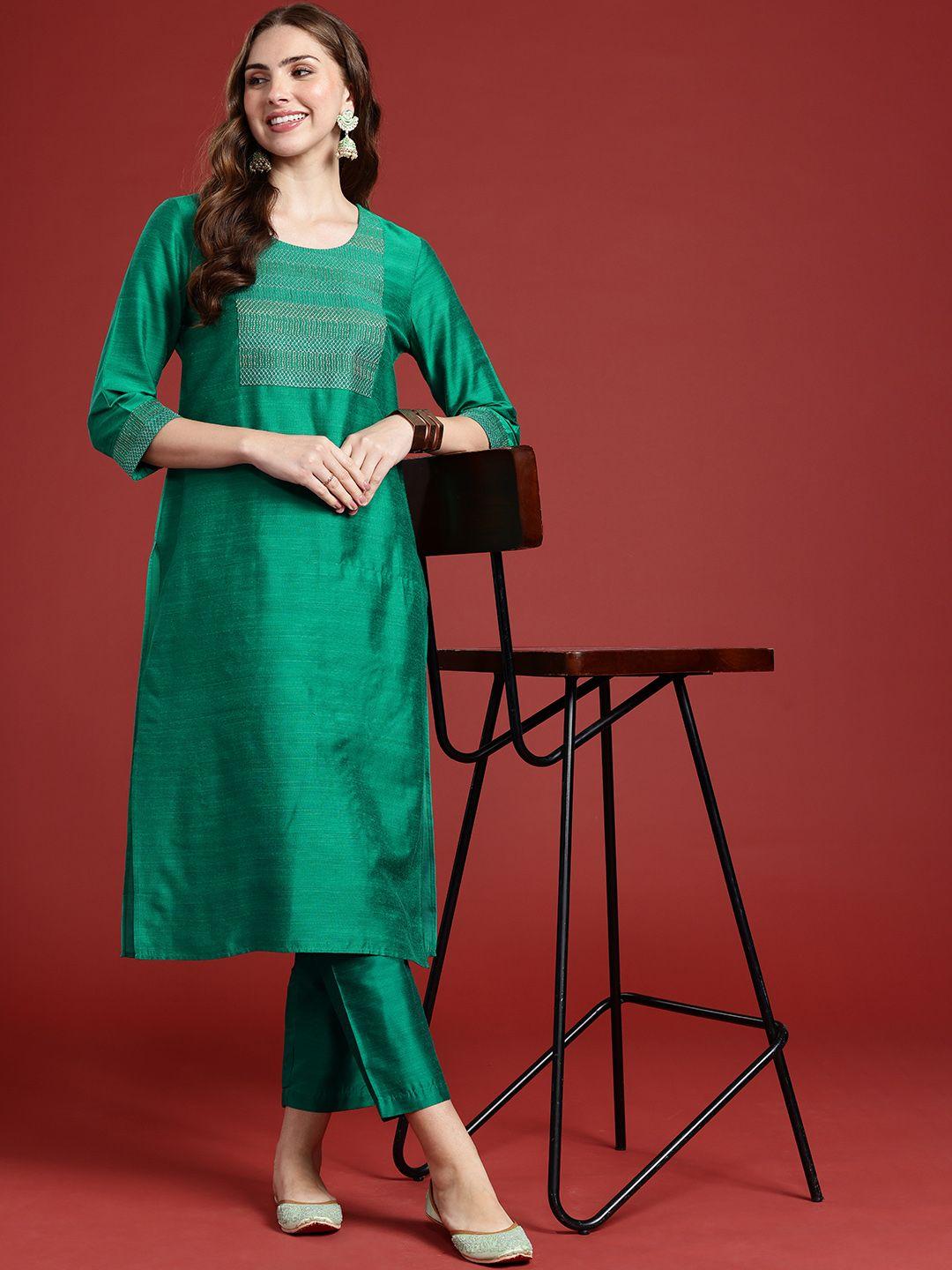 Anouk Embroidered Kurta with Trousers