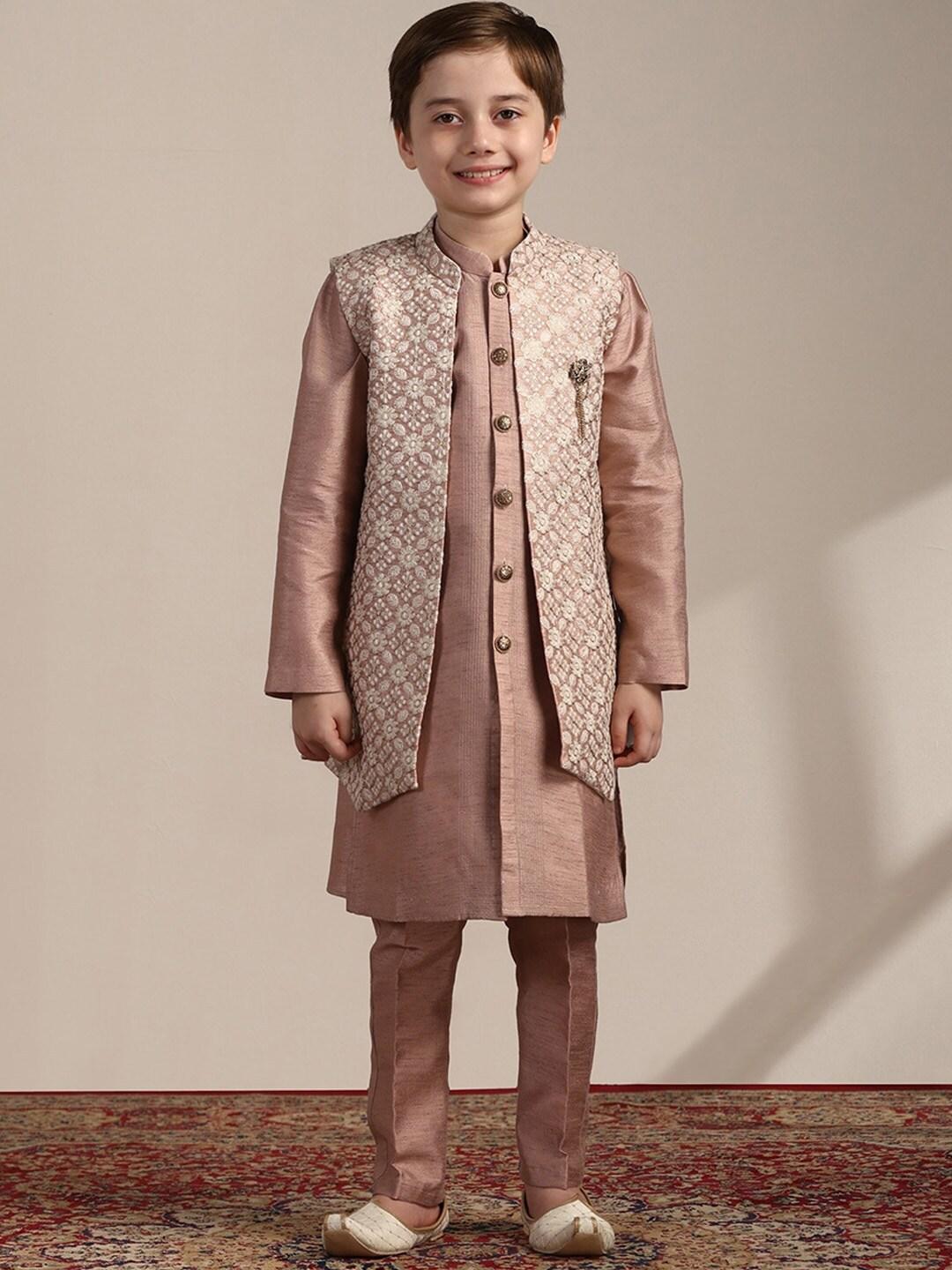 manyavar-boys-regular-kurta-with-trousers-&-embroidered-jacket
