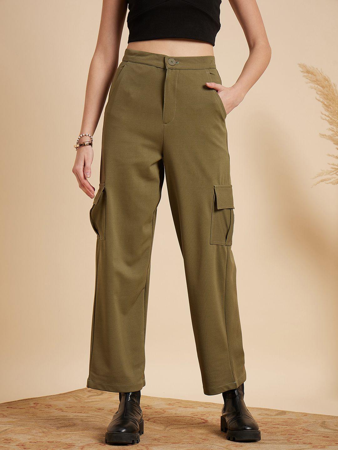 mint-street-women-olive-green-tailored-straight-fit-chinos