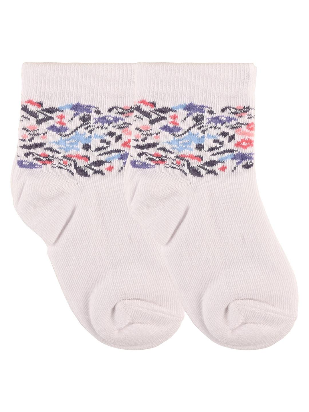 Nuluv Girls Pack Of 2 Patterned Anti-Microbial Ankle-Length Socks
