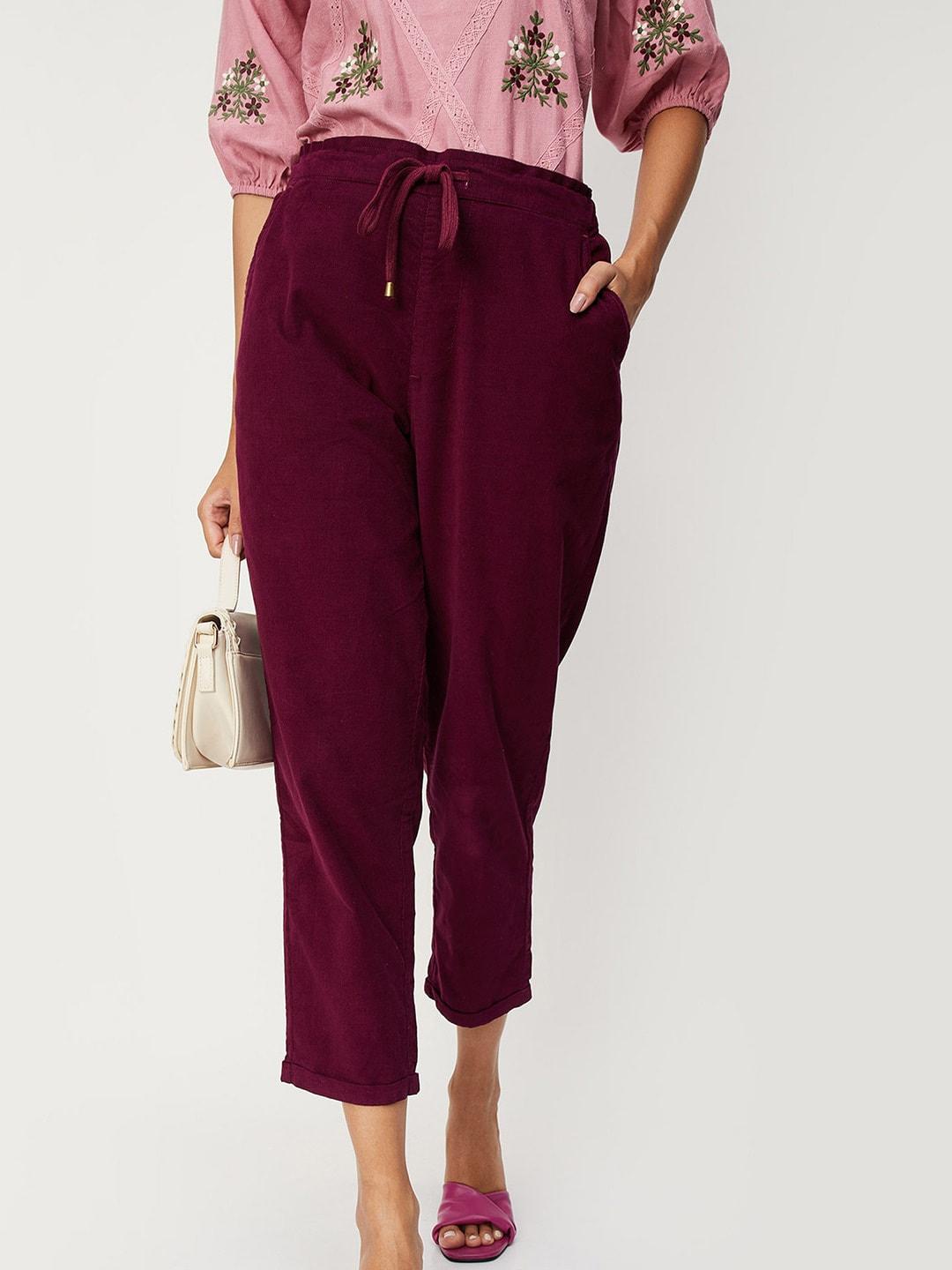 max Women Mid-Rise Trousers
