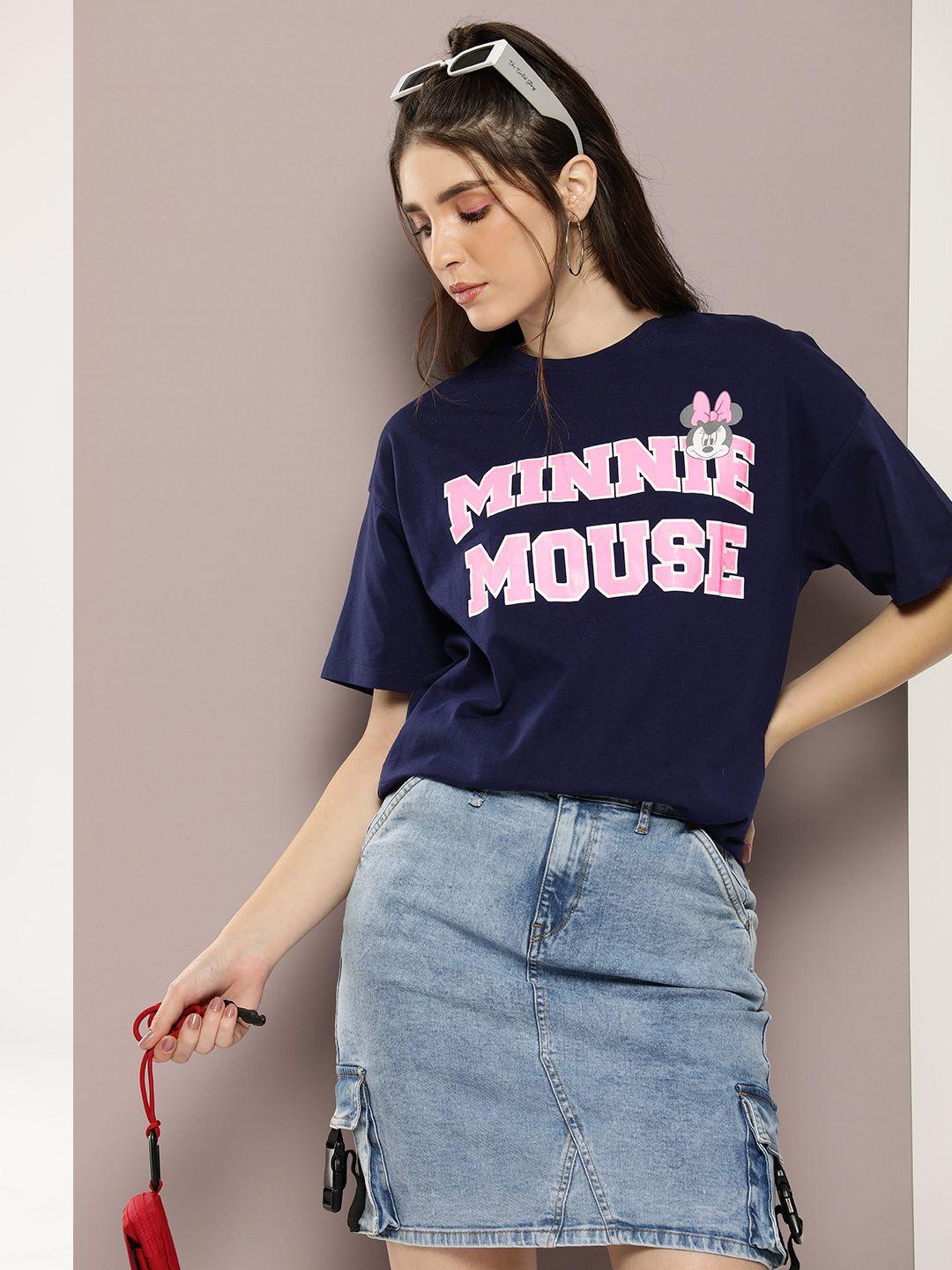 kook-n-keech-disney-minnie-mouse-printed-drop-shoulder-sleeves-cotton-oversized-t-shirt