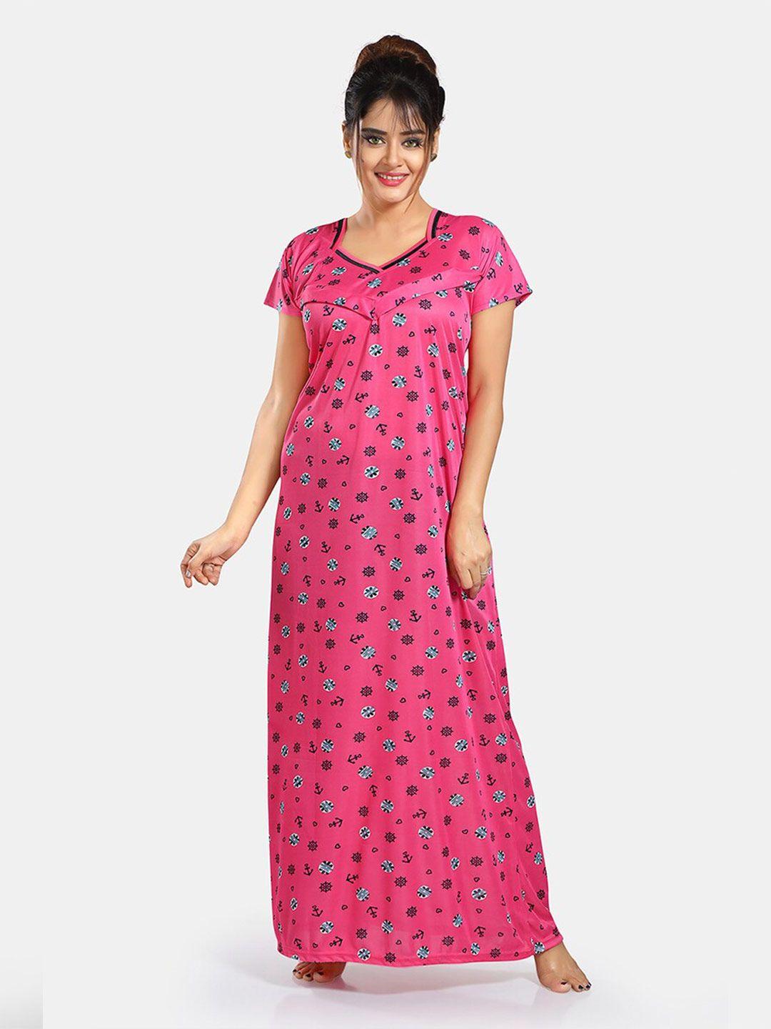 be-you-floral-printed-satin-maternity-maxi-sweat-nightdress