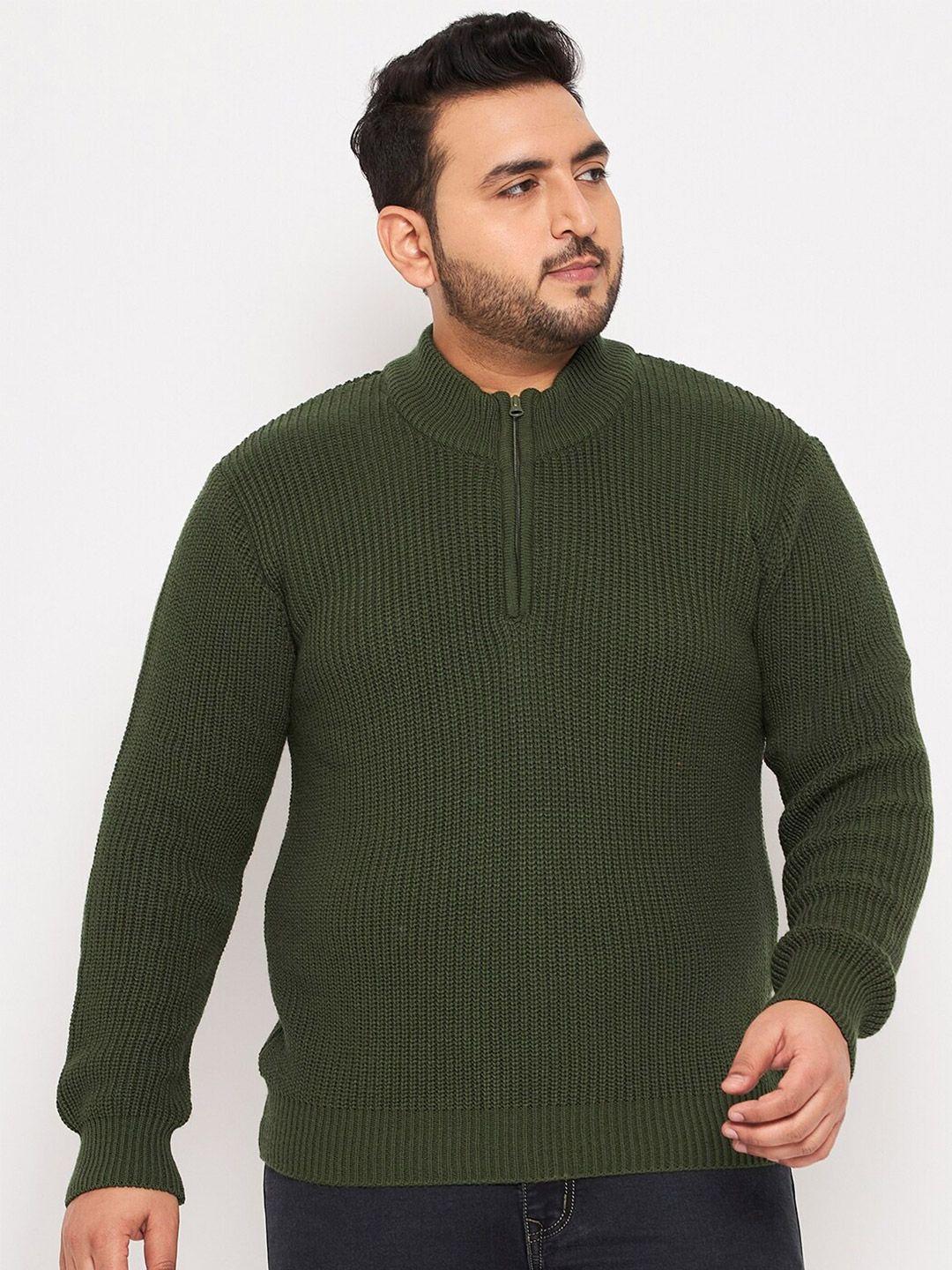 Club York Plus Size Ribbed Acrylic Pullover Sweaters