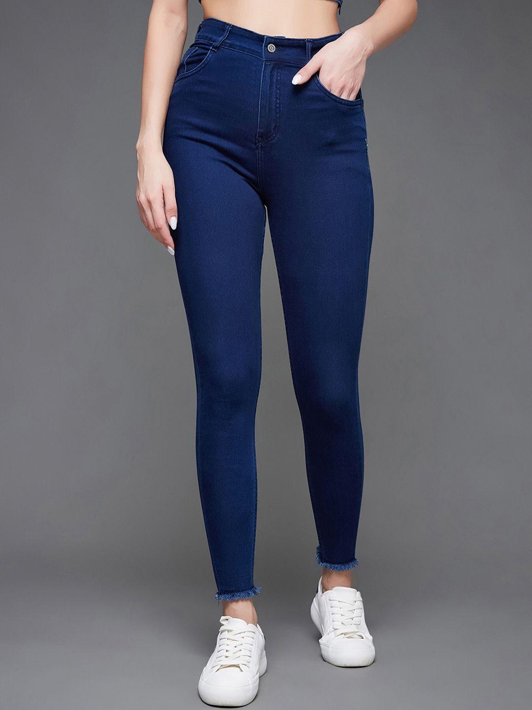 Miss Chase Women Skinny Fit High-Rise Clean Look Jeans