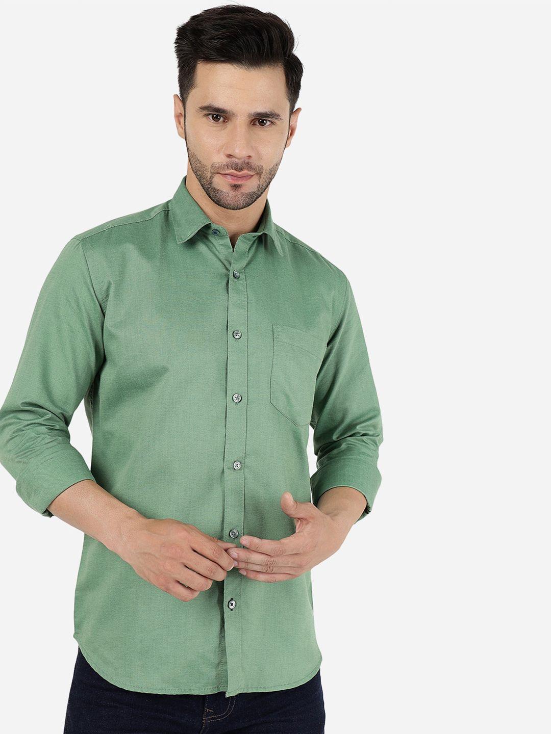 Greenfibre Spread Collar Pure Cotton Casual Shirt