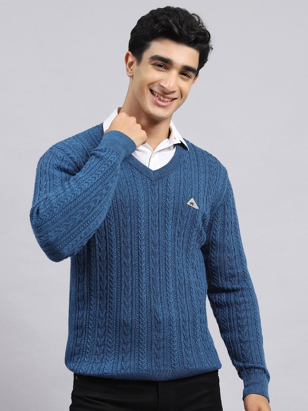 monte-carlo-self-design-cable-knit-v-neck-long-sleeve-pullover-sweaters