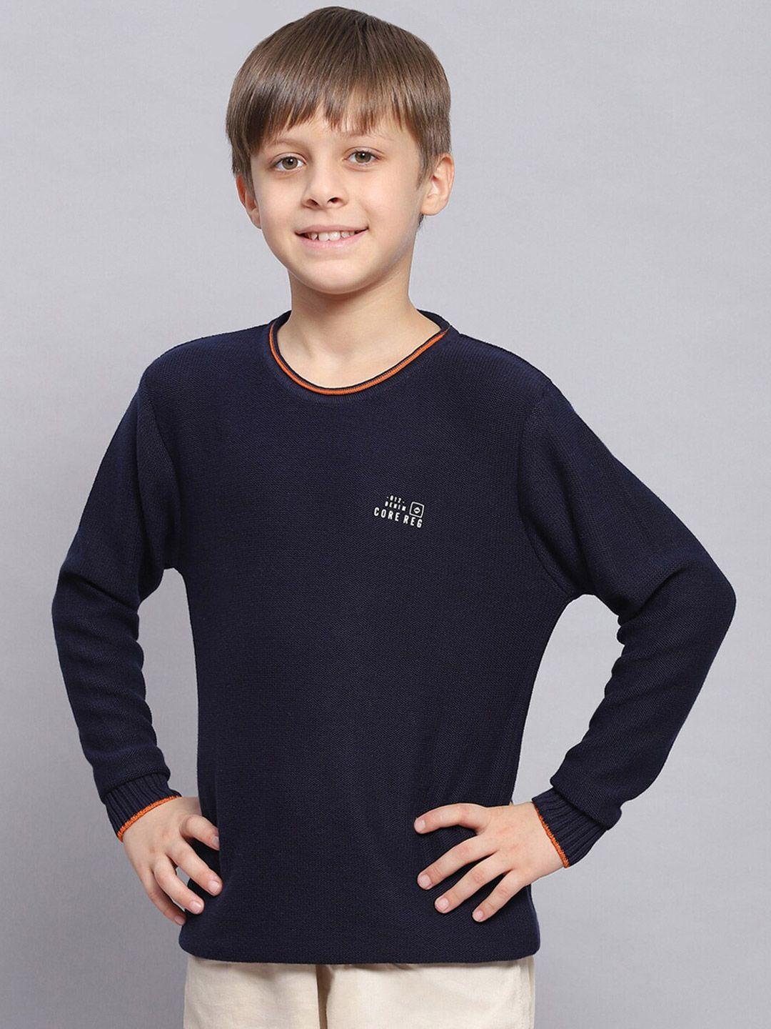 Monte Carlo Boys Long Sleeves Pure Cotton Pullover