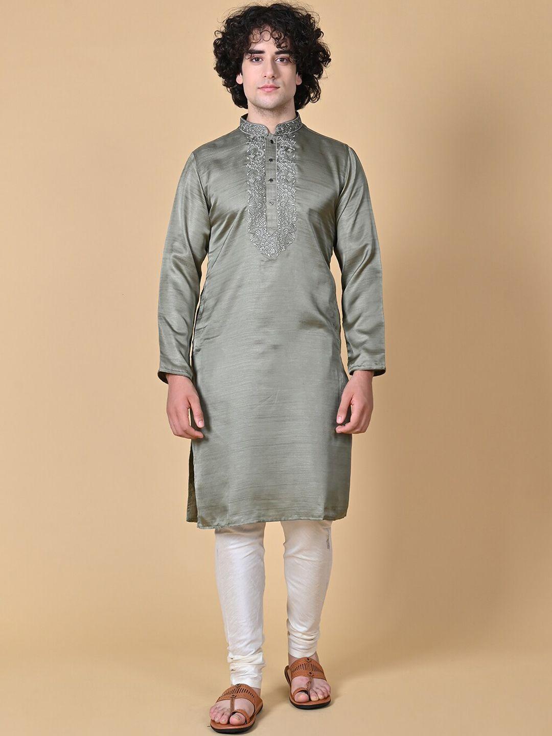 maahi-fabs-ethnic-motifs-embroidered-regular-silk-kurta
