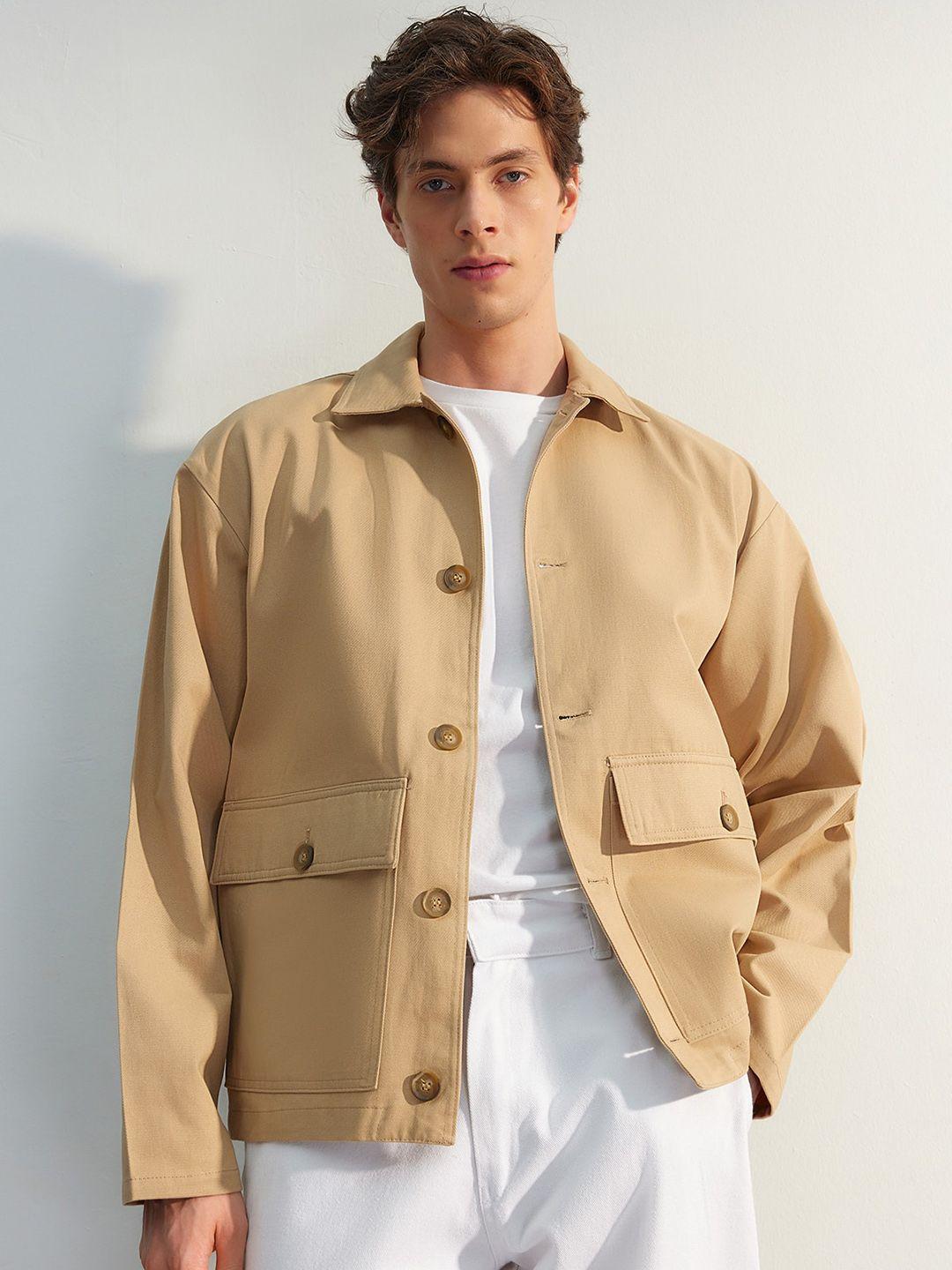 Trendyol Spread Collar Pure Cotton Bomber Jacket