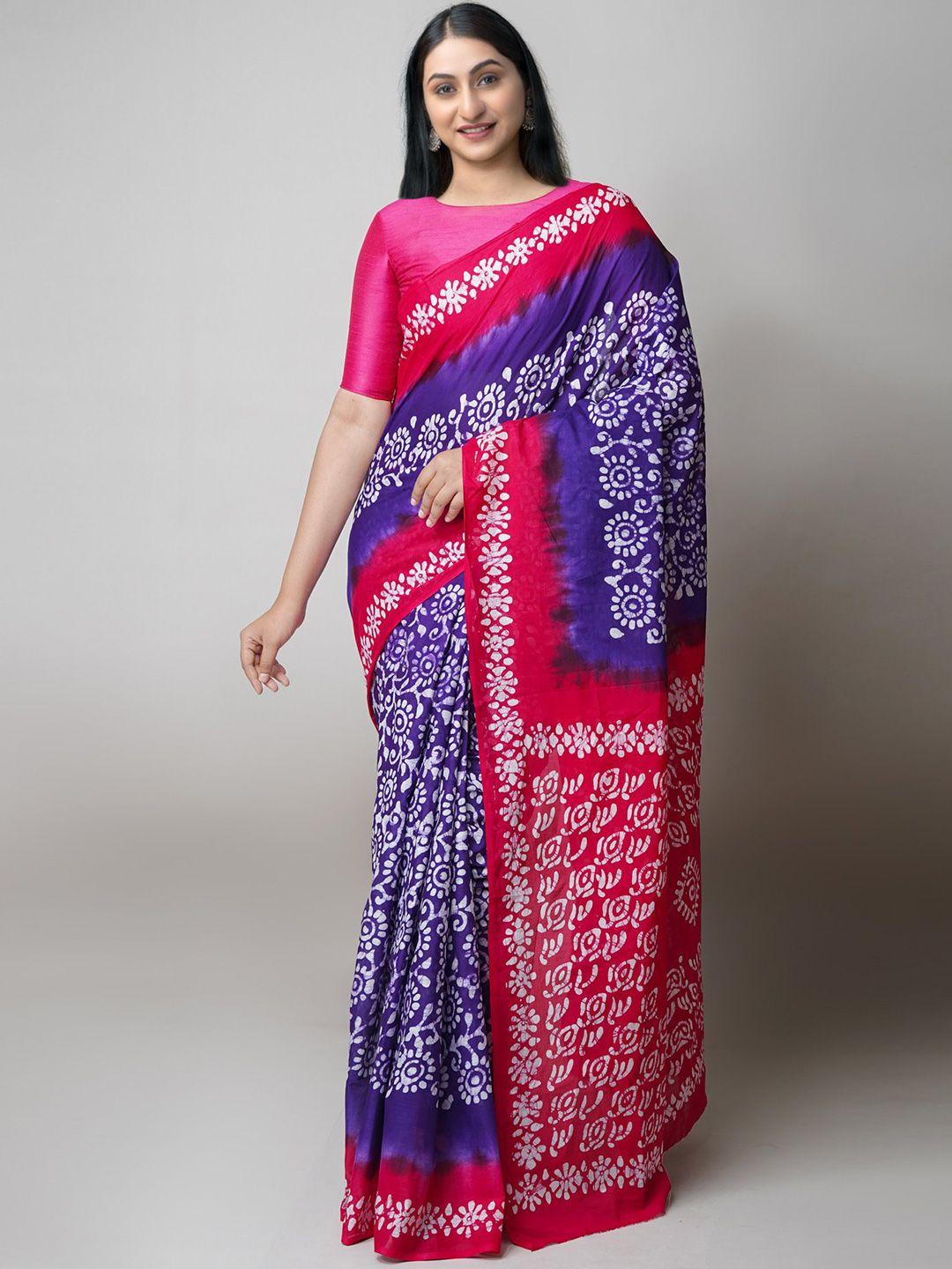 unnati-silks-batik-printed-pure-cotton-saree