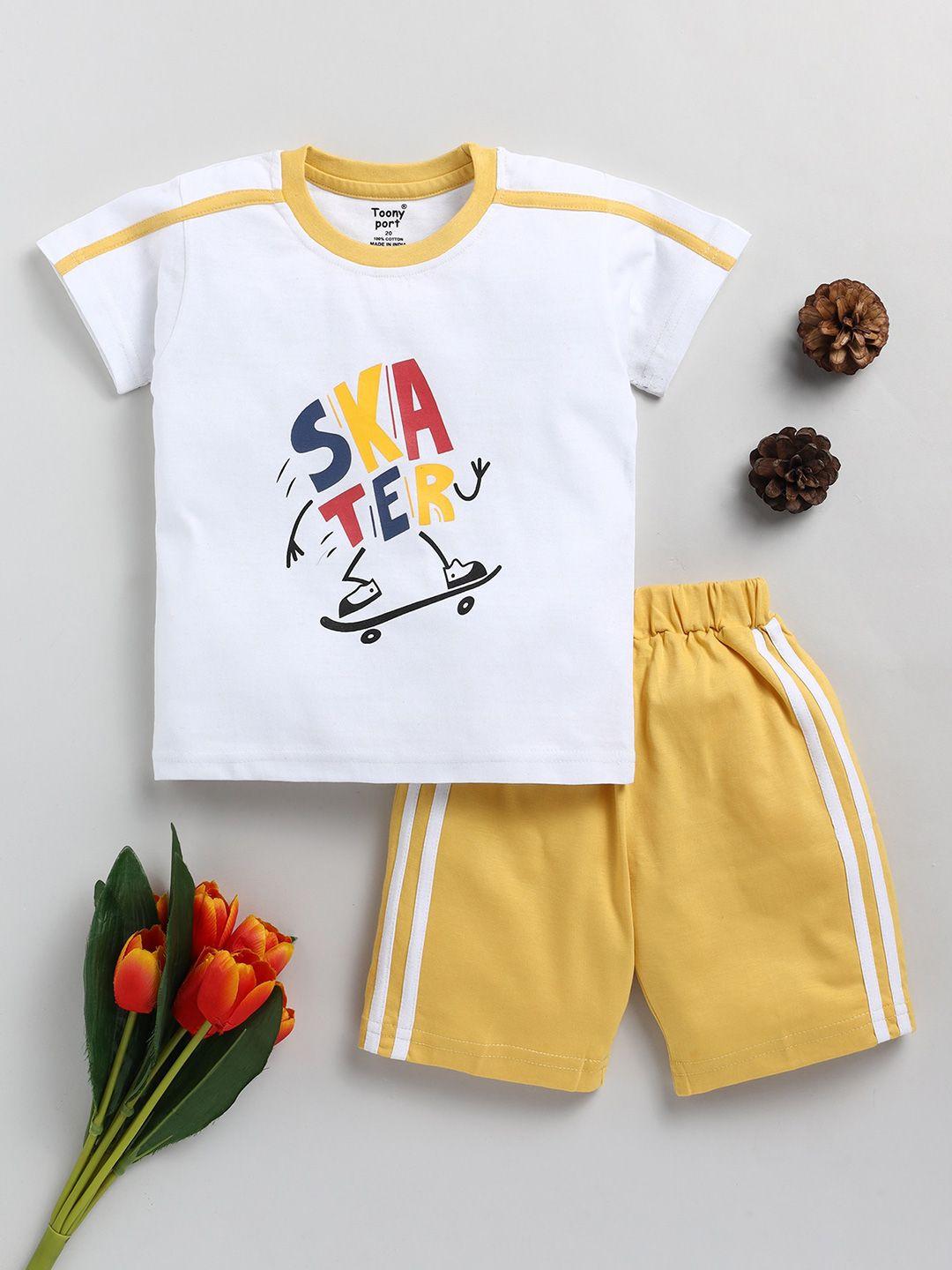 Toonyport Boys Graphic Printed T-shirt with Shorts