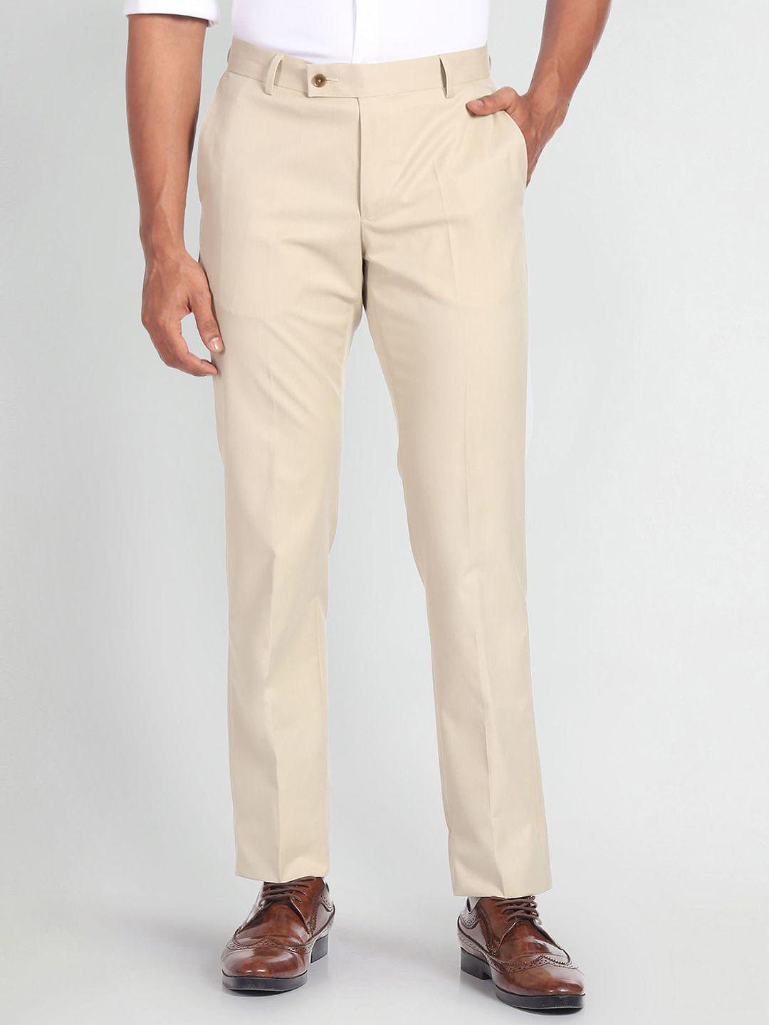 Arrow Men Mid-Rise Regular Fit Formal Trousers