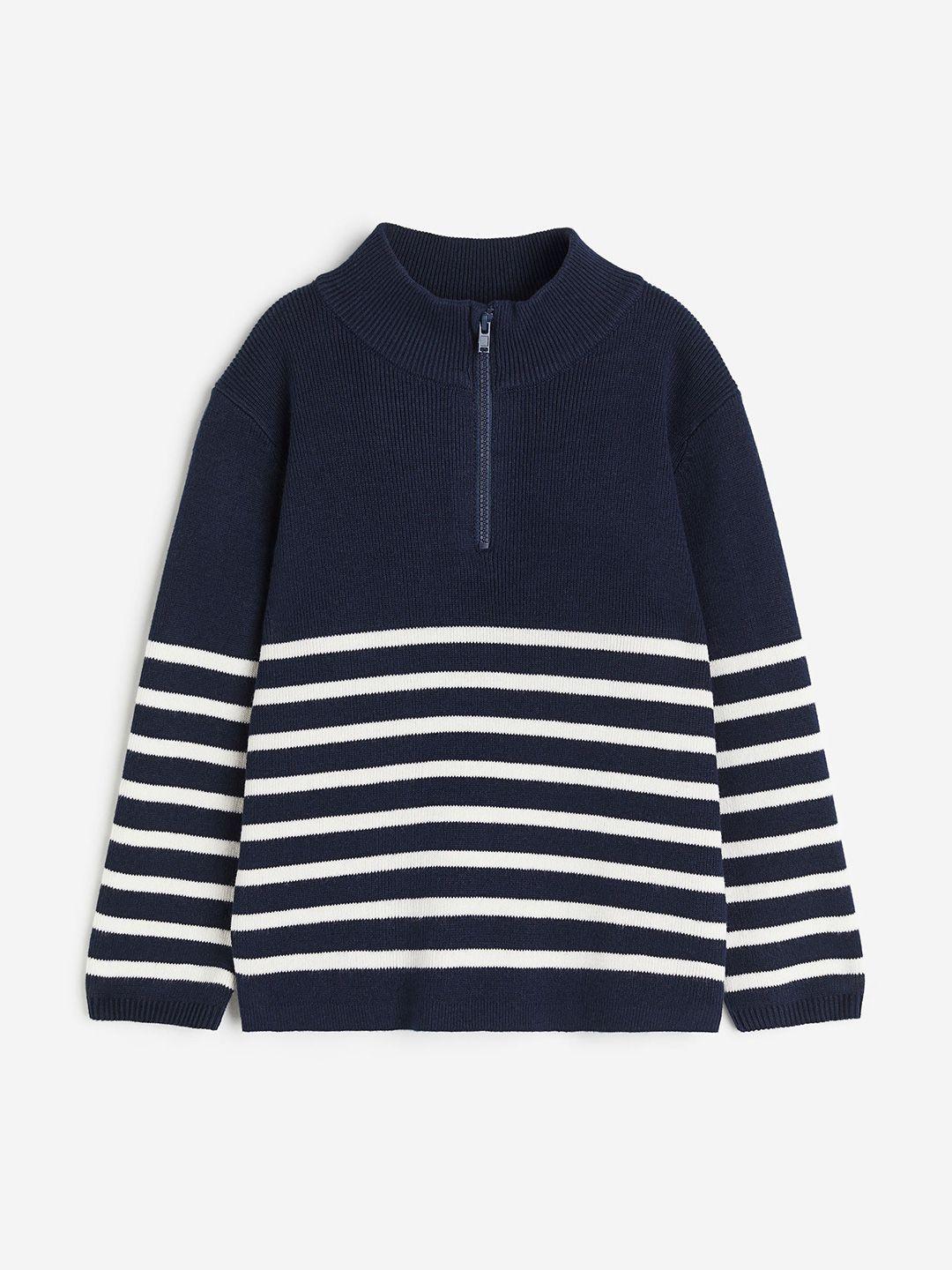 h&m-infant-boys-striped-pure-cotton-zip-top-jumper