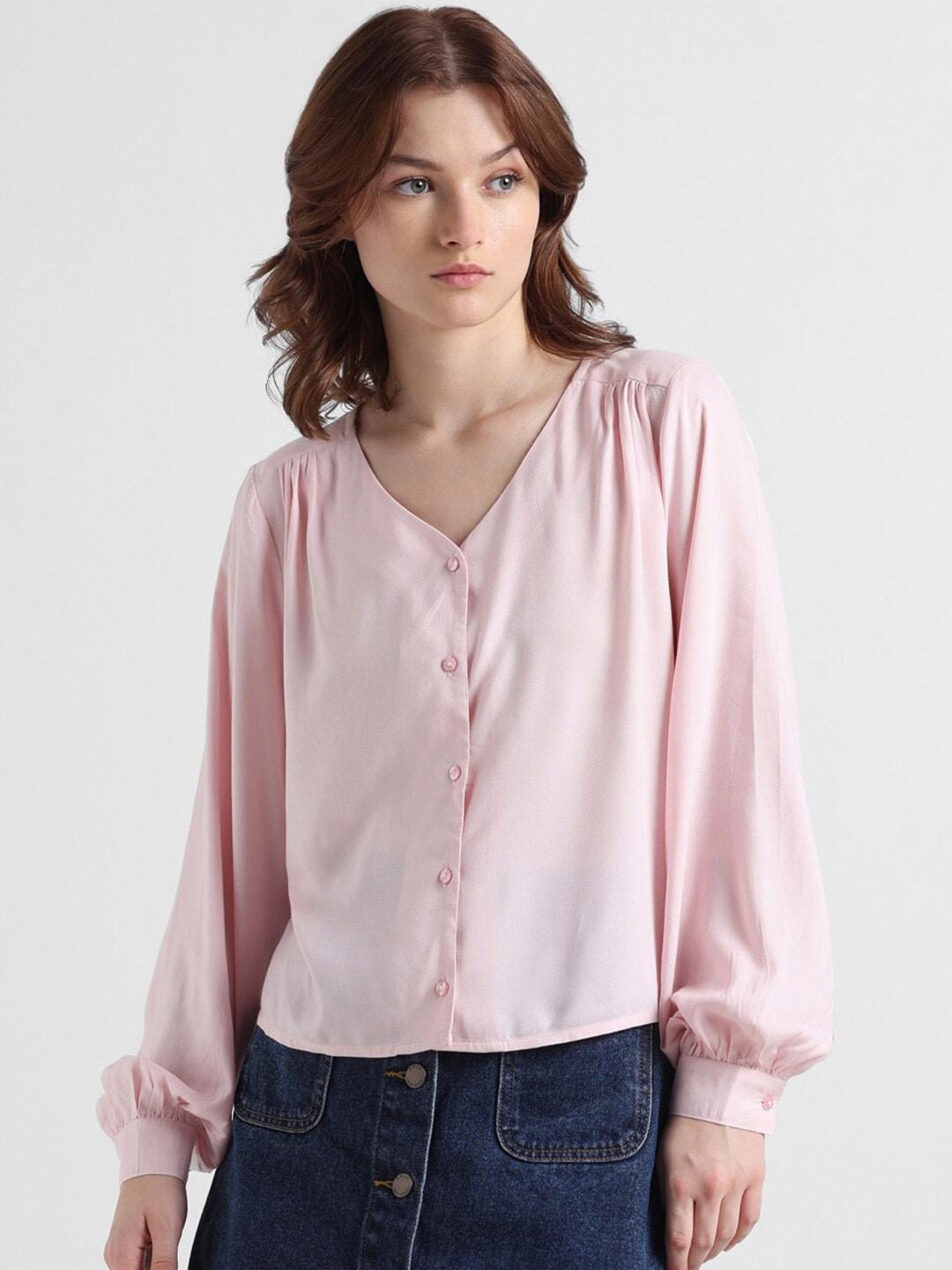 ONLY V-Neck Shirt Style Top