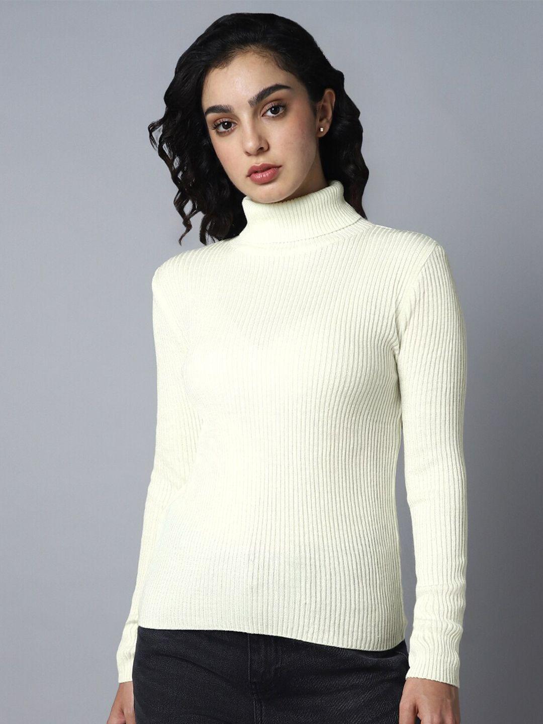 high-star-ribbed-turtle-neck-long-sleeves-acrylic-pullover-sweaters