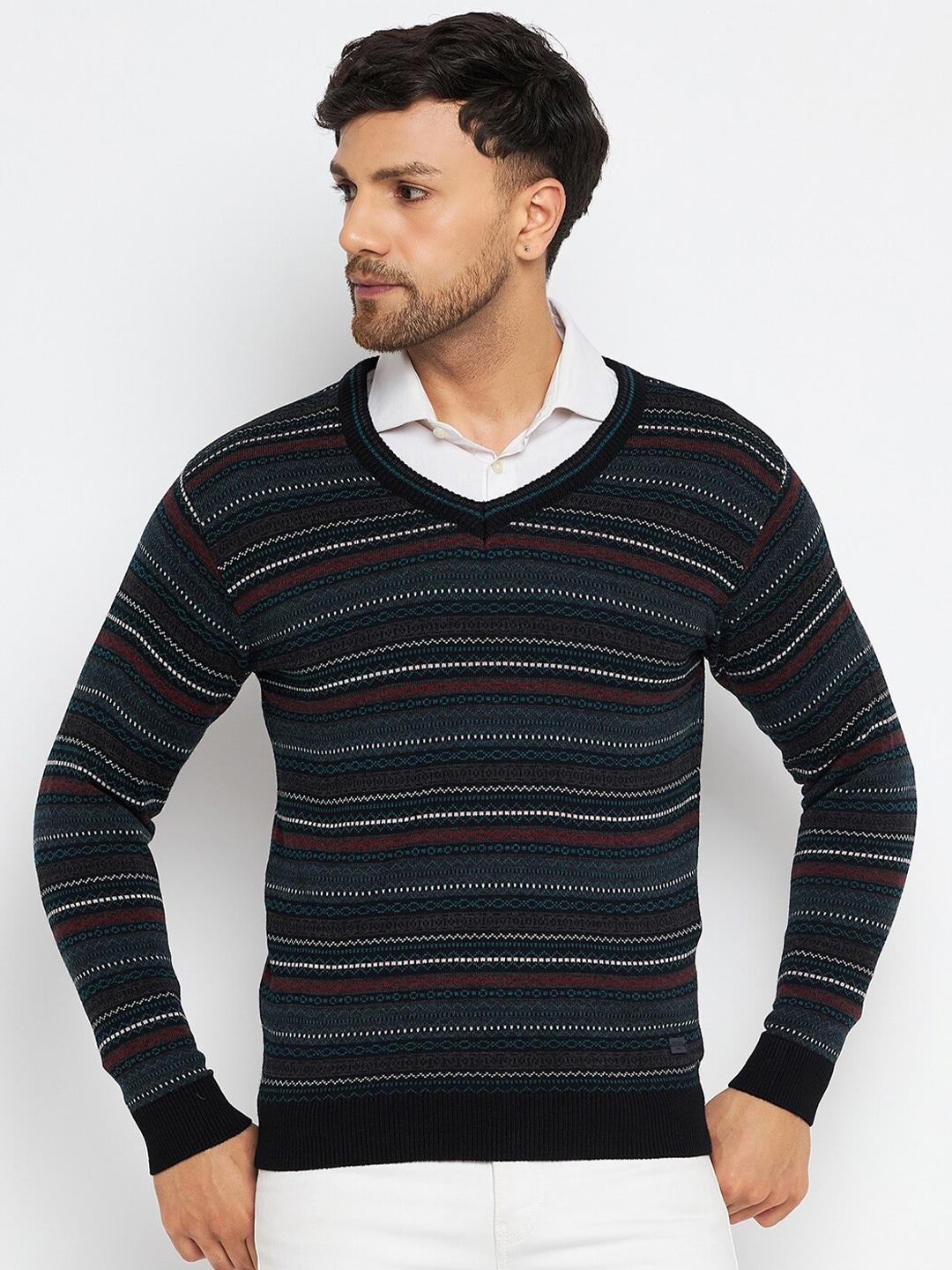 Duke Striped Acrylic Pullover Sweaters