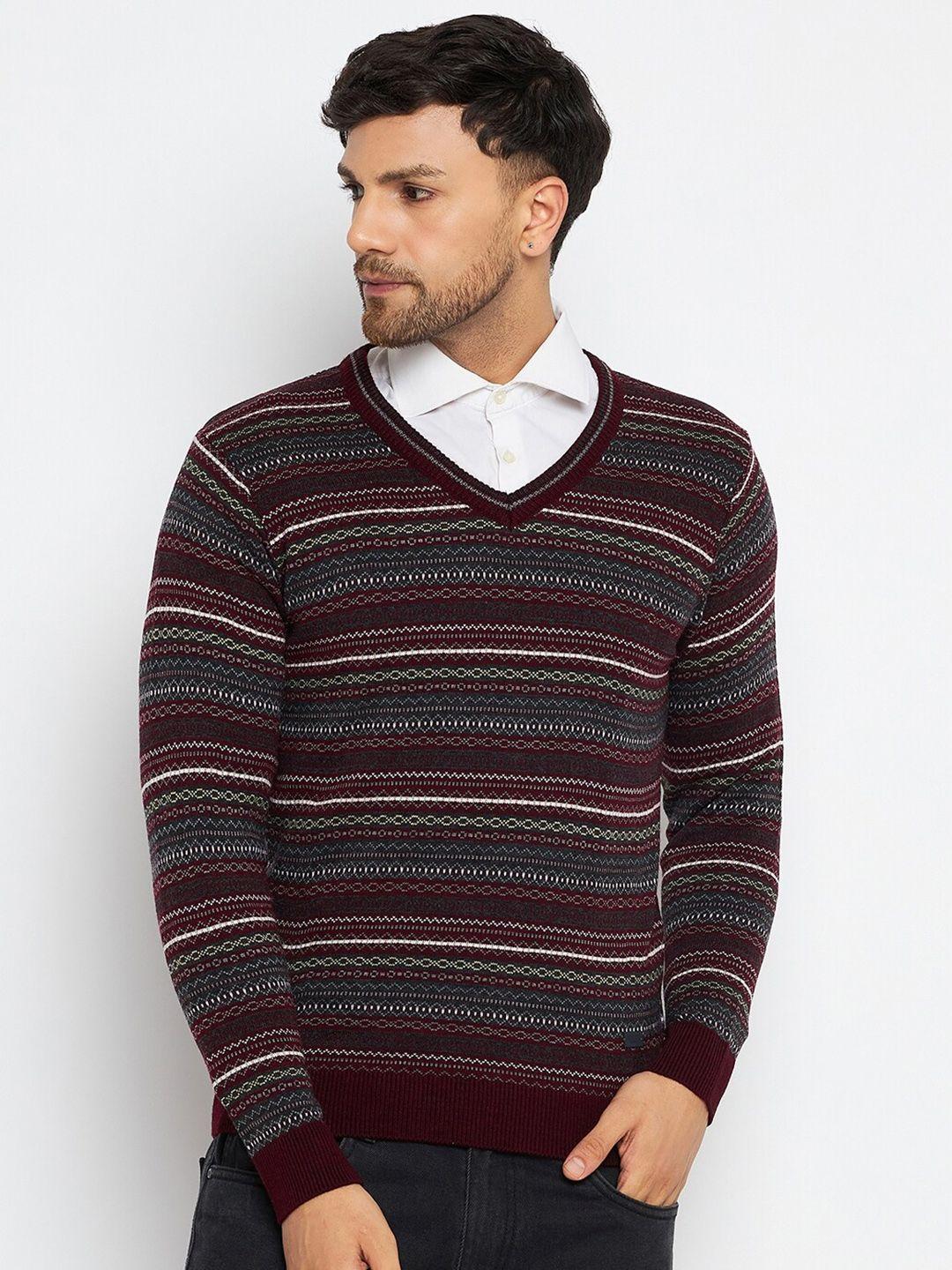 duke-argyle-printed-v-neck-long-sleeves-acrylic-pullover-sweaters