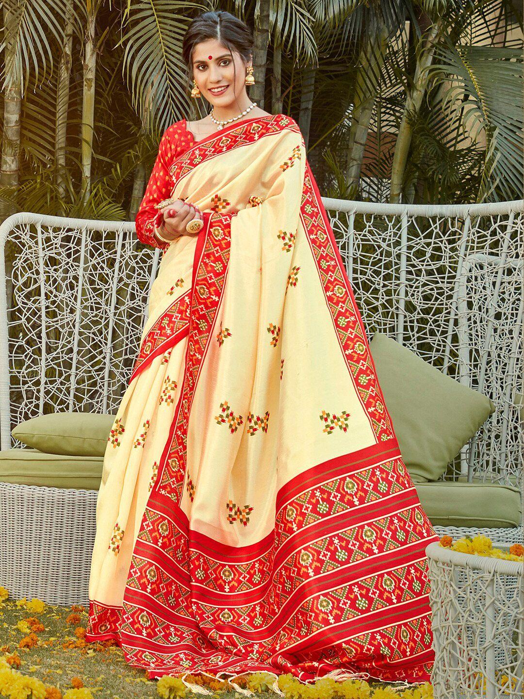 Anouk Woven Design Silk Blend Sambalpuri Saree