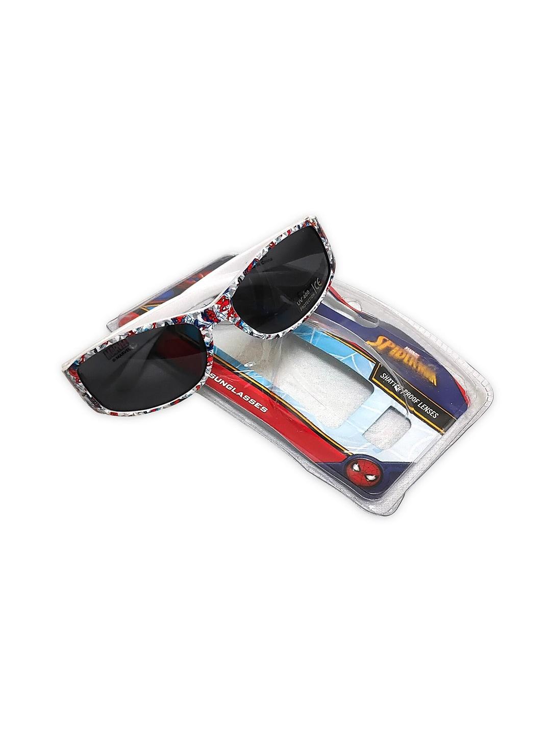 Marvel Boys Black Lens & White Sports Sunglasses with Polarised and UV Protected Lens