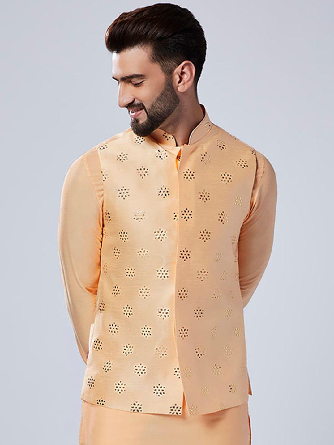 KISAH Embellished Mandarin Collar Nehru Jacket